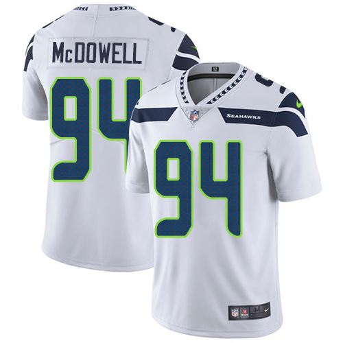 Nike Seahawks #94 Malik McDowell White Men's Stitched NFL Vapor Untouchable Limited Jersey
